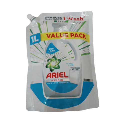 Ariel top load 1 liter pouch